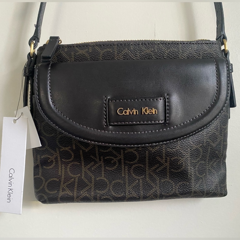 NWT Calvin Klein CK Black Crossbody Purse